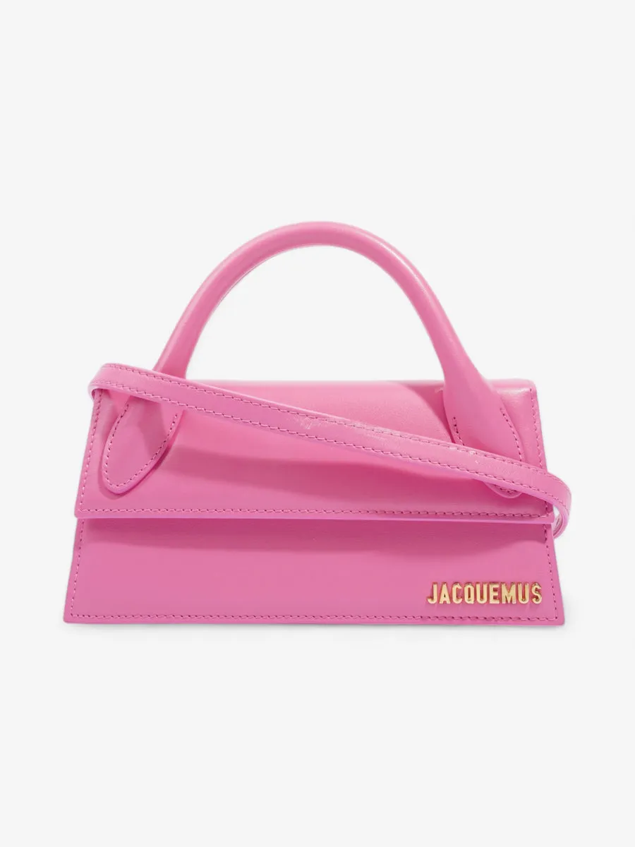 Jacquemus Le Chiquito Long Bag Pink Leather