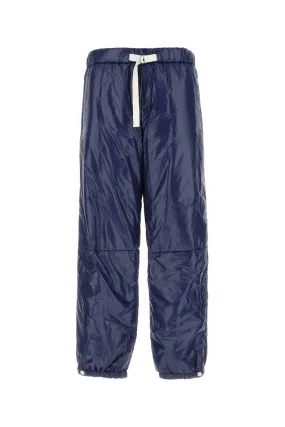 Jil Sander Blue Nylon Joggers