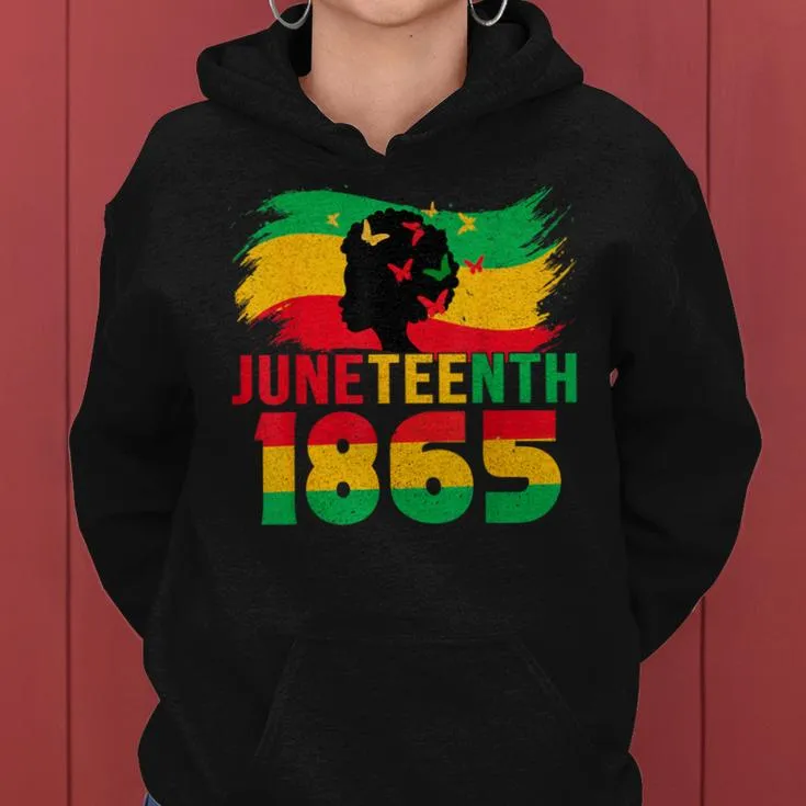 Junenth 1865 Celebrate Freedom Junenth Black Women Women Hoodie