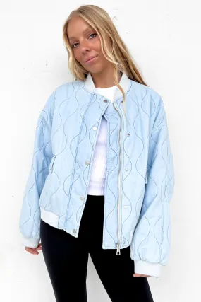 Kenna Chambray Jacket Blue