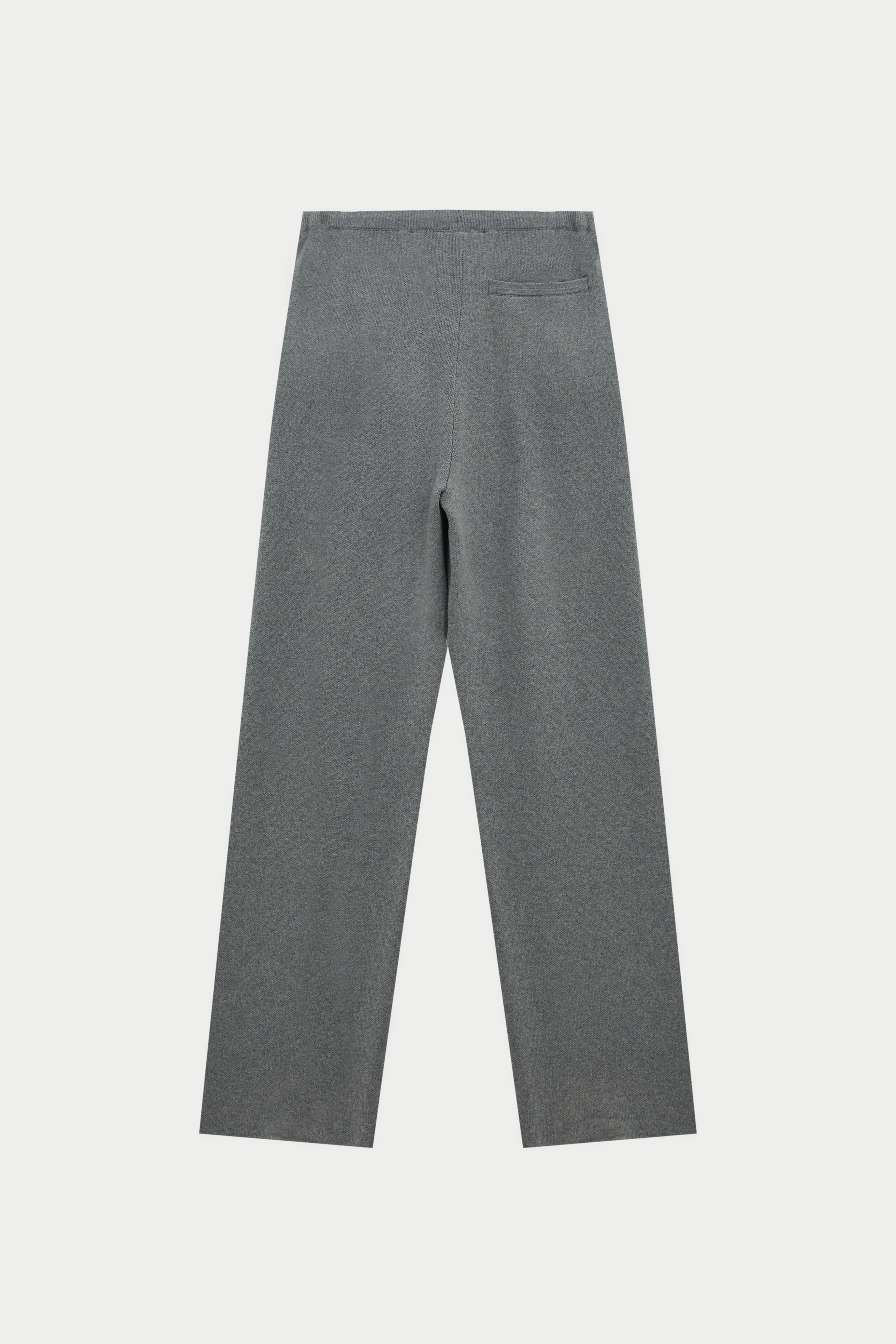 KNITTED RELAXED JOGGERS - GREY MARL