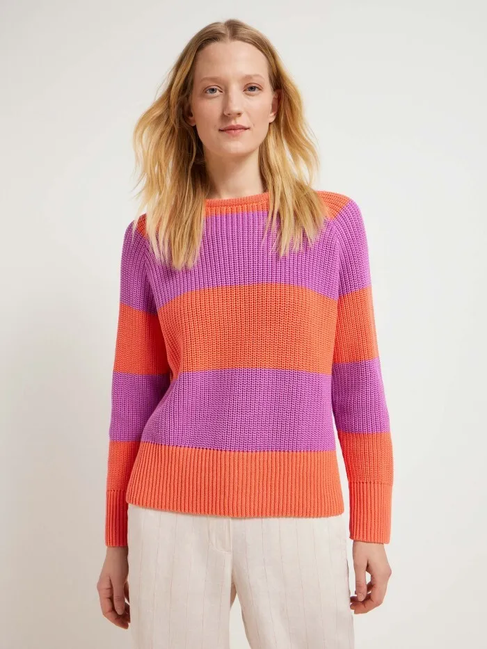 LANIUS Jumper with stripes (GOTS)