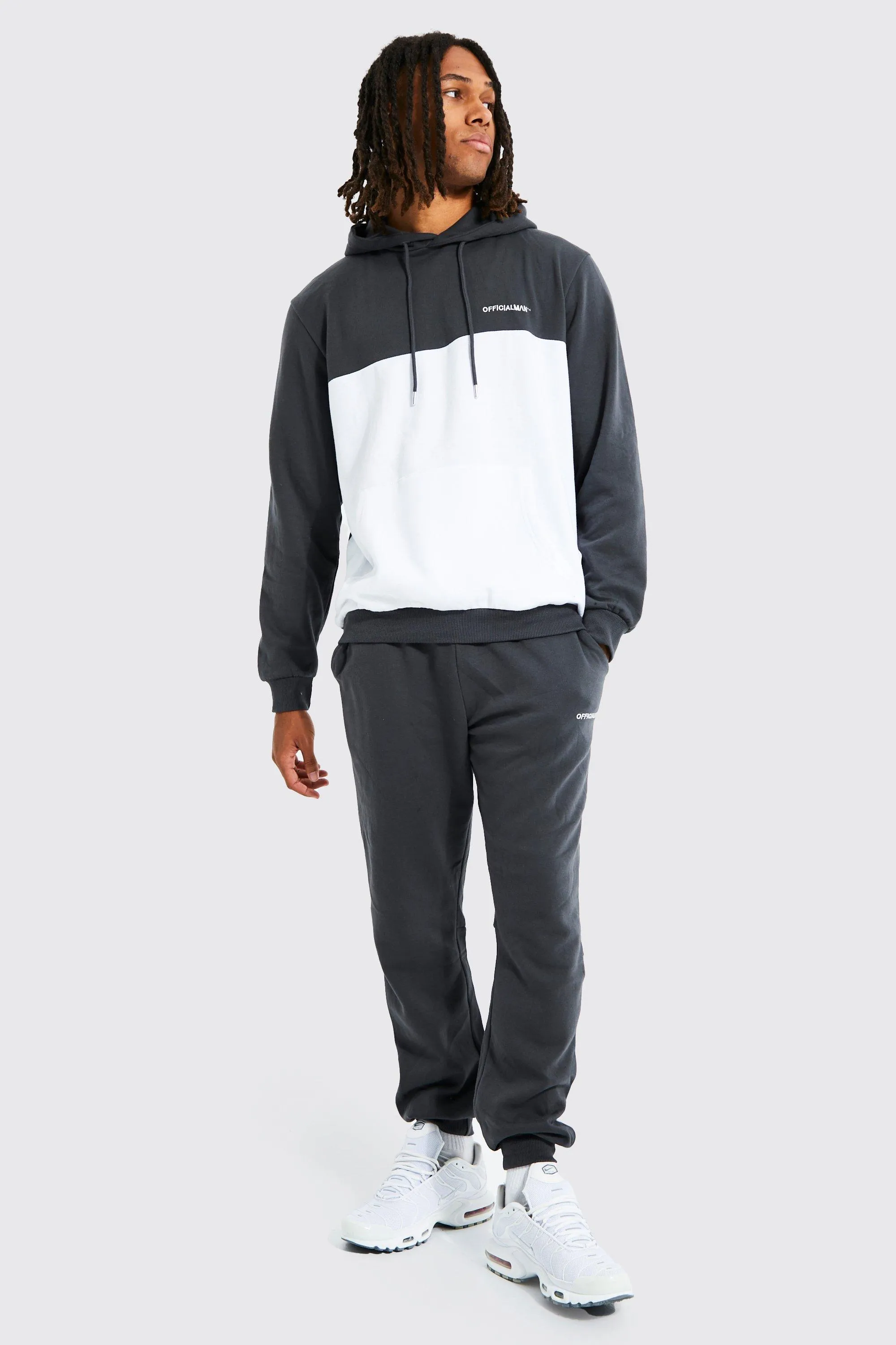 Lightweight Colour Block Hooded Tracksuit