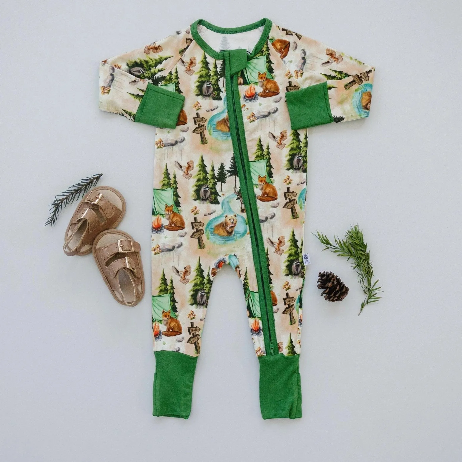 Little Joy Co. Zippy Romper - Camping