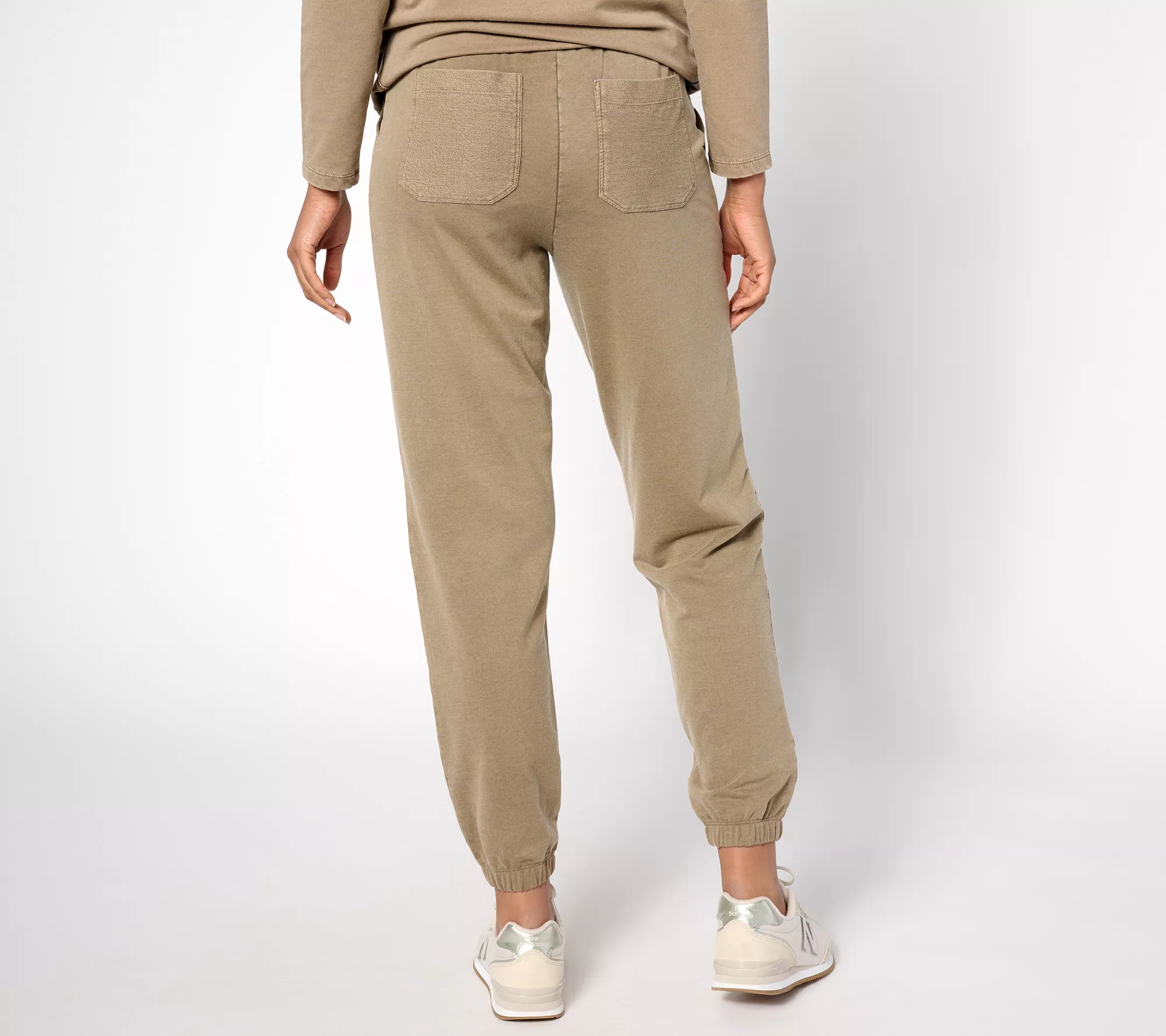 LOGO Life by Lori Goldstein Regular Pull-On Joggers with Pattches