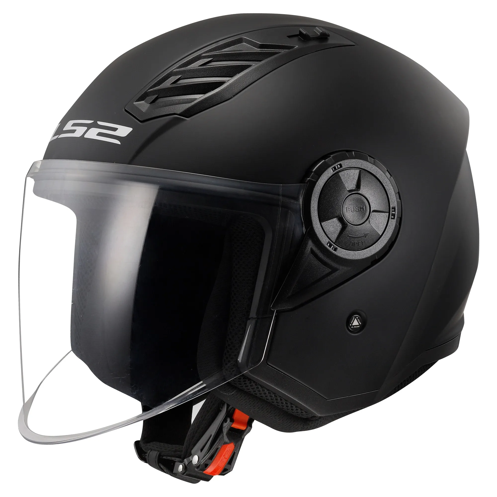 LS2 OF616 Airflow II Plain Helmet - Matt Black