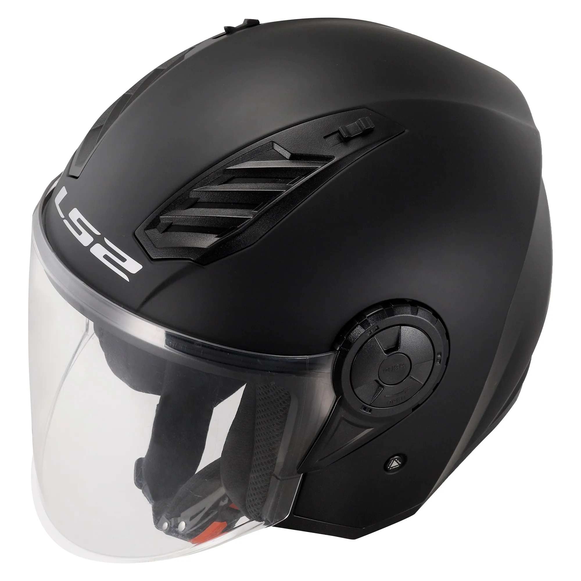 LS2 OF616 Airflow II Plain Helmet - Matt Black