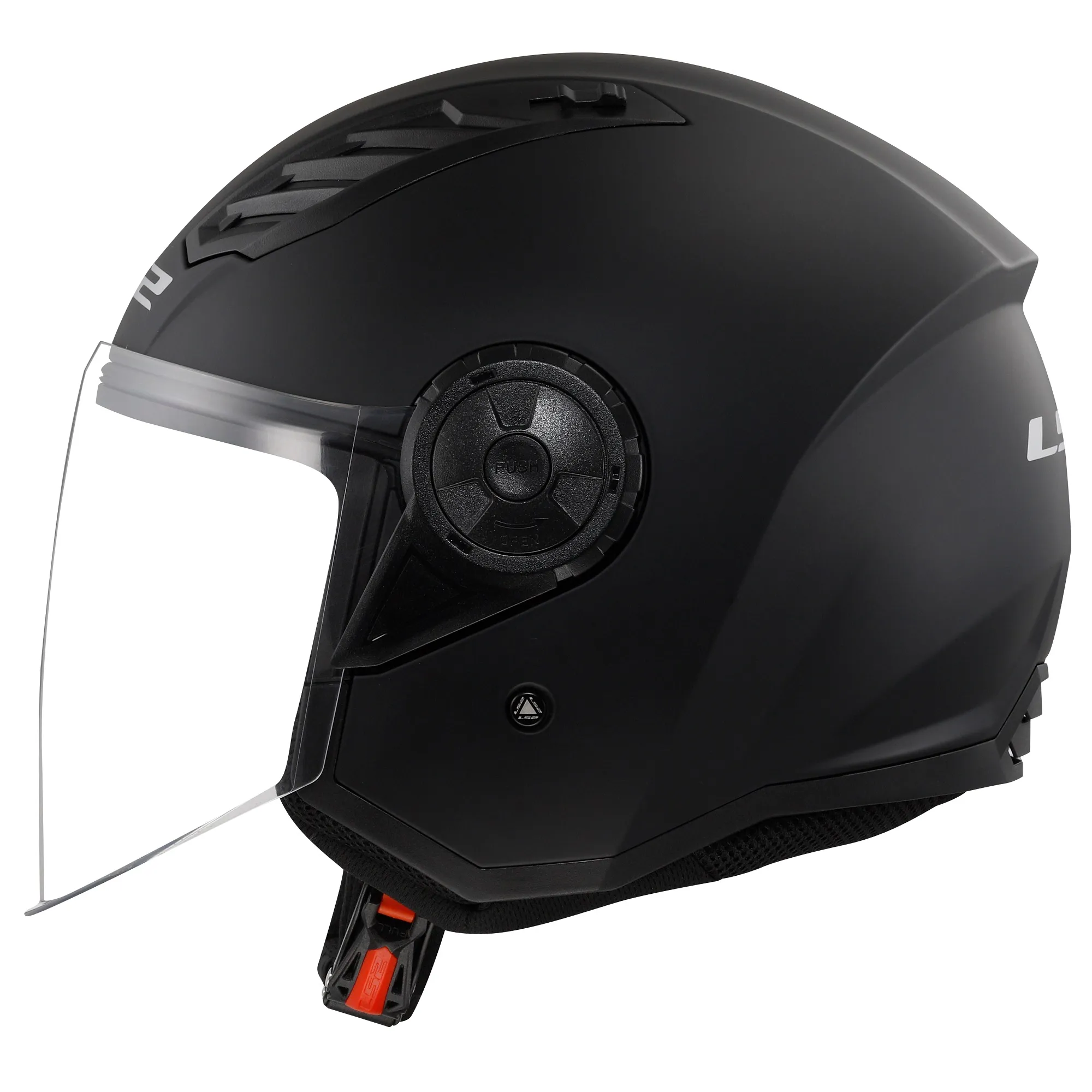 LS2 OF616 Airflow II Plain Helmet - Matt Black