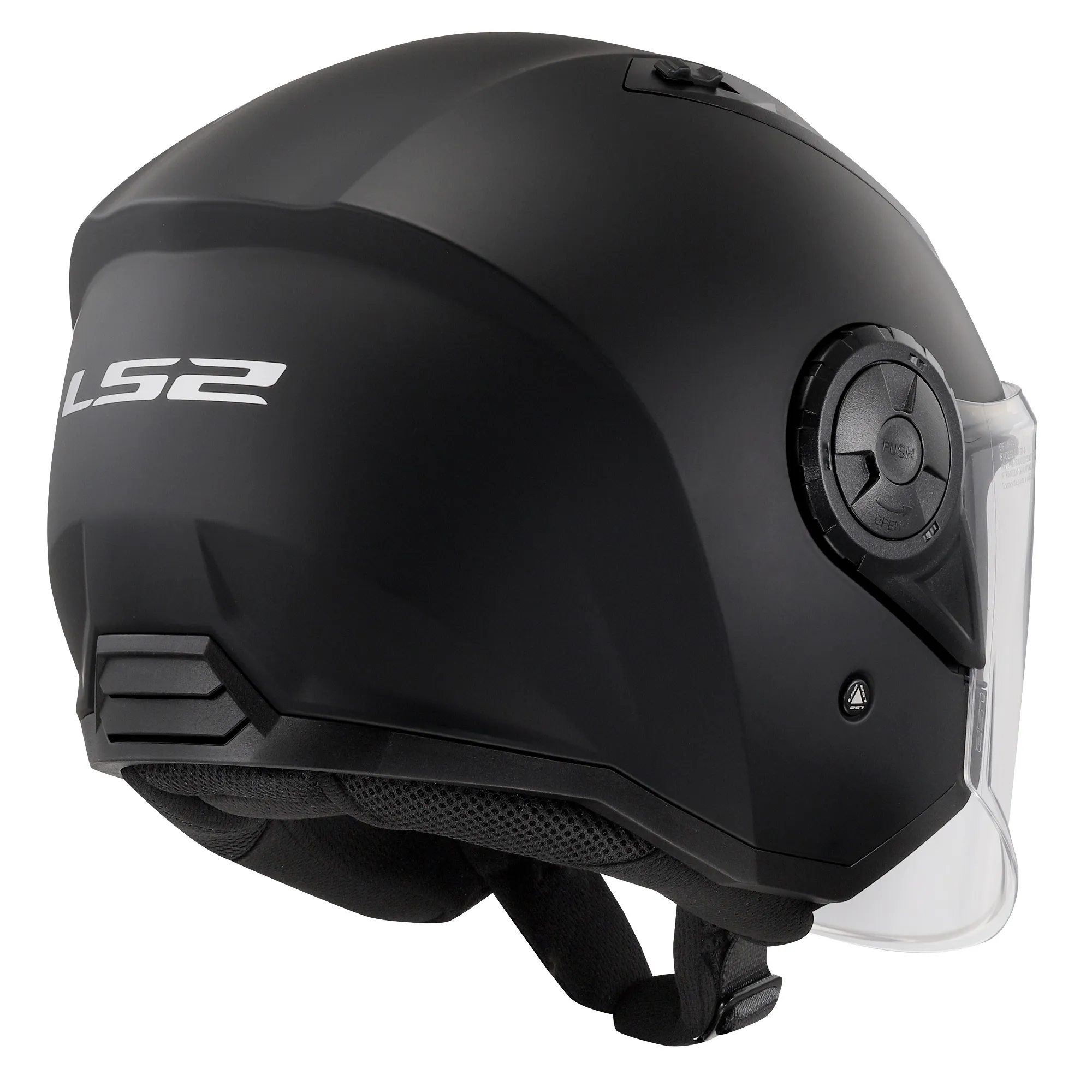 LS2 OF616 Airflow II Plain Helmet - Matt Black