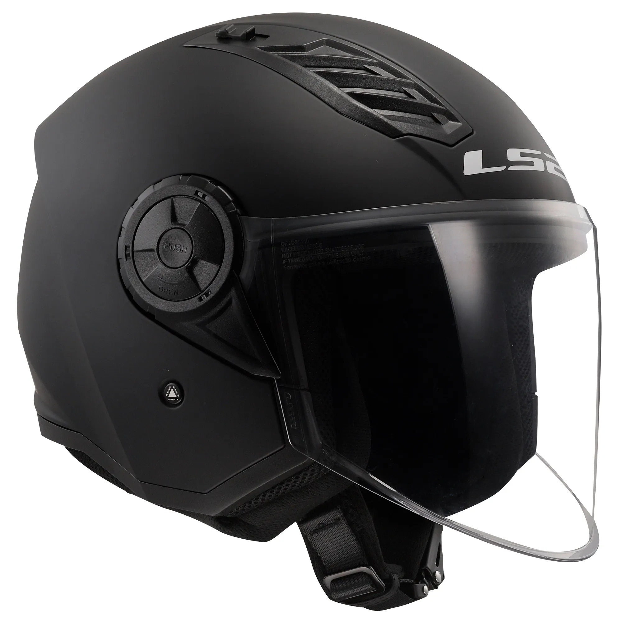 LS2 OF616 Airflow II Plain Helmet - Matt Black