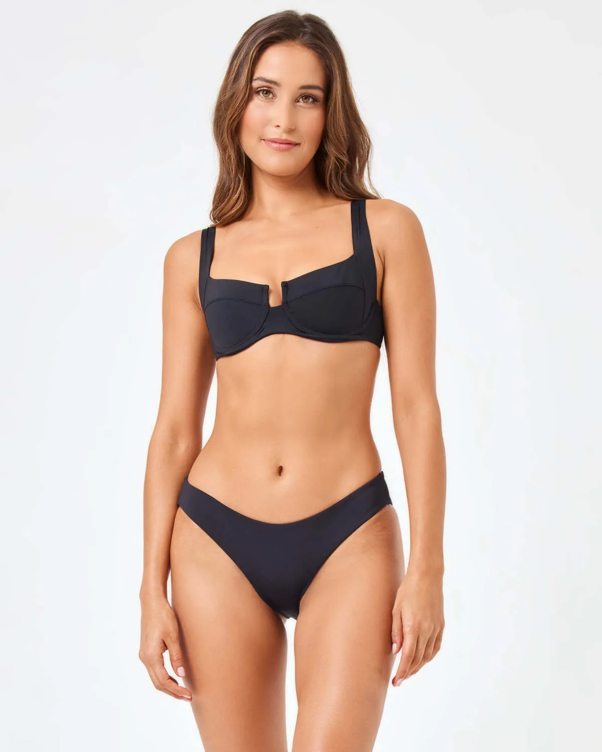 L*Space Sandy Bikini Bottom - Black