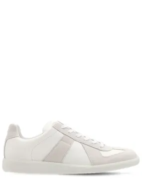 Maison Margiela   Replica leather & suede low top sneakers 