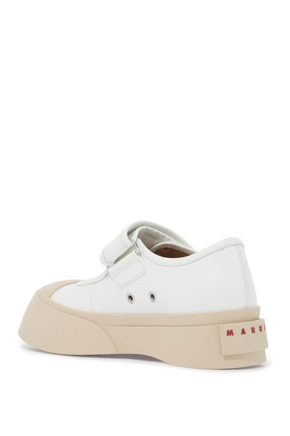 Marni    Marni Pablo Mary Jane Nappa Leather Sneakers