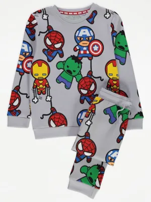 Marvel Avengers Grey Cartoon Tracksuit | Kids | George at ASDA