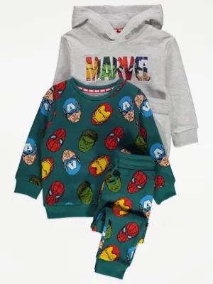 Marvel Sweatshirt Hoodie and Joggers Set 2 Pack | Kids | George at ASDA