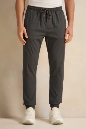 Men Grey Twill Joggers