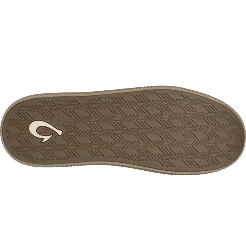 Men’s Olukai Mua ‘Ili Slipper – Dark Wood/Silt