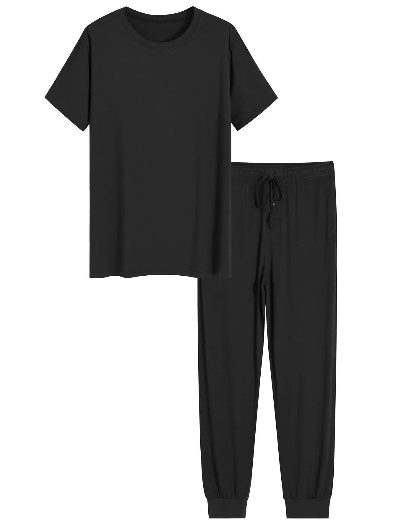 Men's Jogger Pajama Set Soft Comfy Viscose Sleepwear