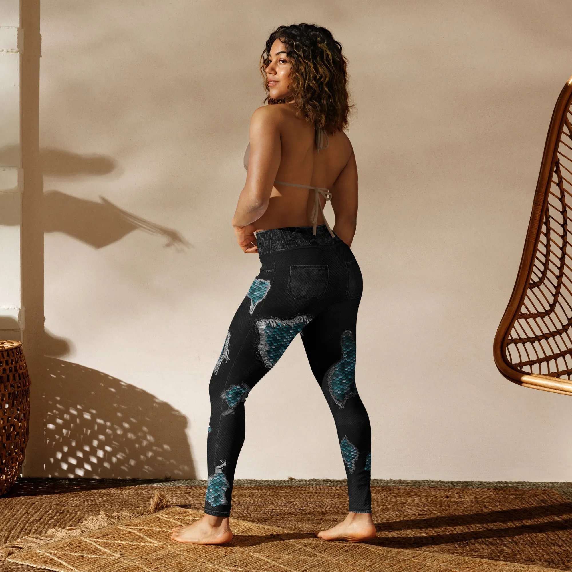 Mermaid Scales Yoga Leggings