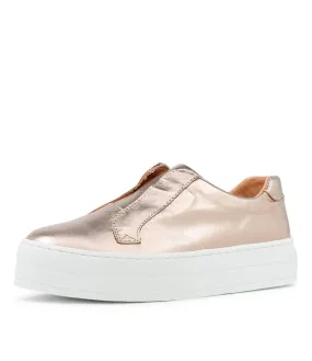 MIDAS Shiann Pale Rose Gold Leather Sneakers Ws