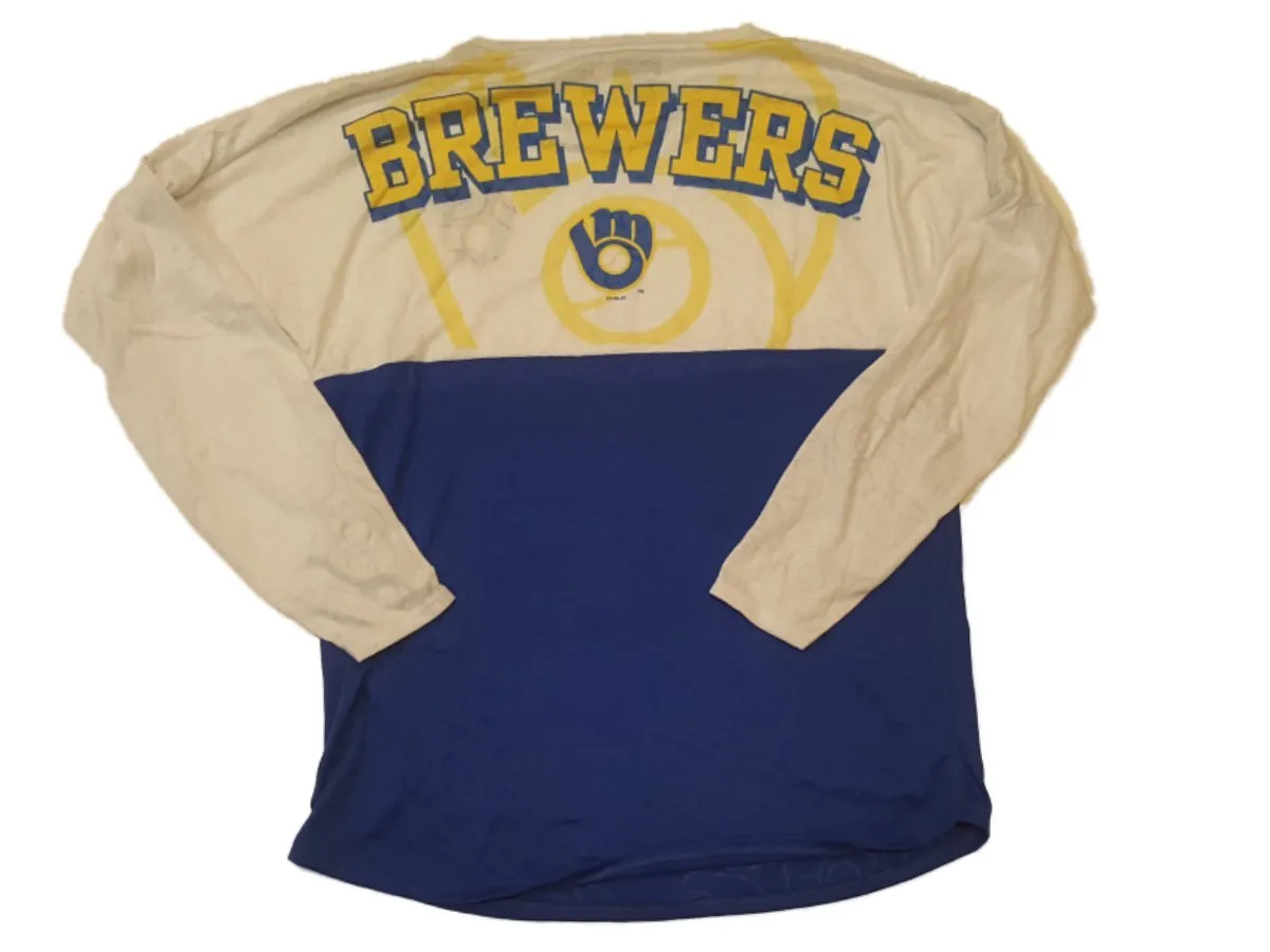 Milwaukee Brewers Concepts Sport WOMEN'S Translucent Sleepwear T-Shirt (S)