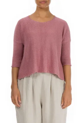 Minimalist Rose Linen Jumper