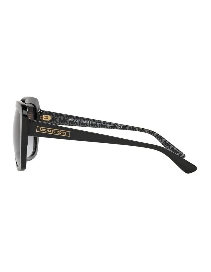 MK2140 Manhasset Black Sunglasses