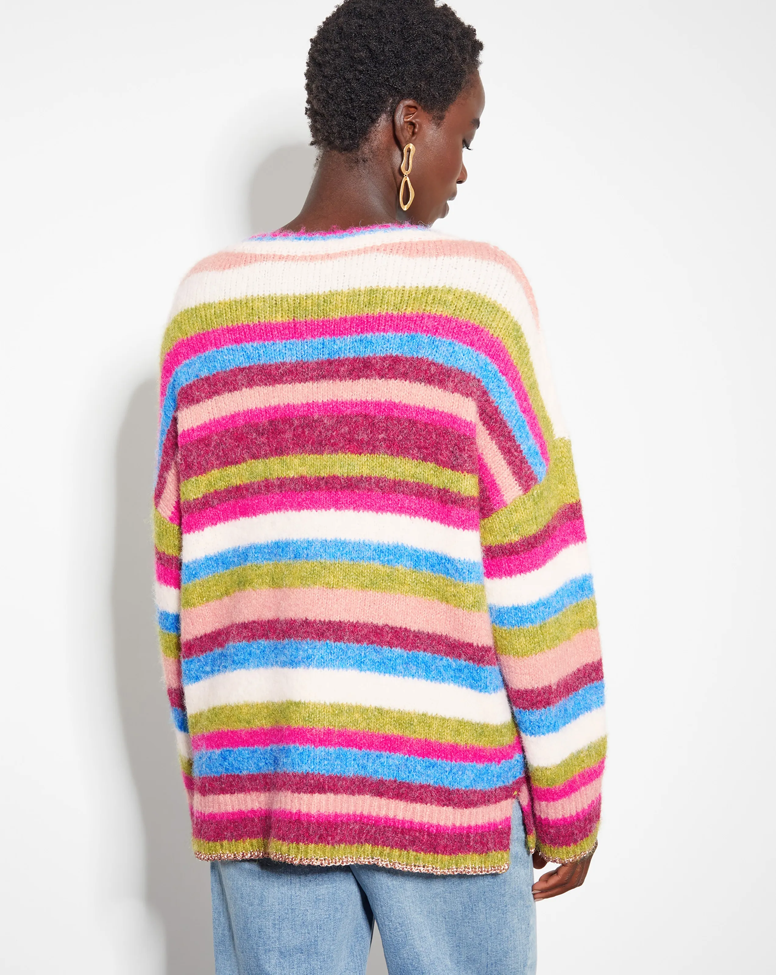 Monsoon Shonda Colourful Stripe Jumper