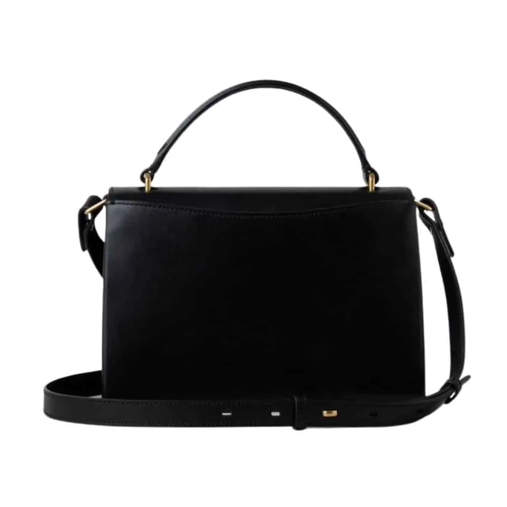 Mulberry Lana Top Handle Black High Glass Leather Bag | Menswear Online