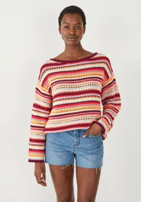 Myra Crochet Striped Jumper