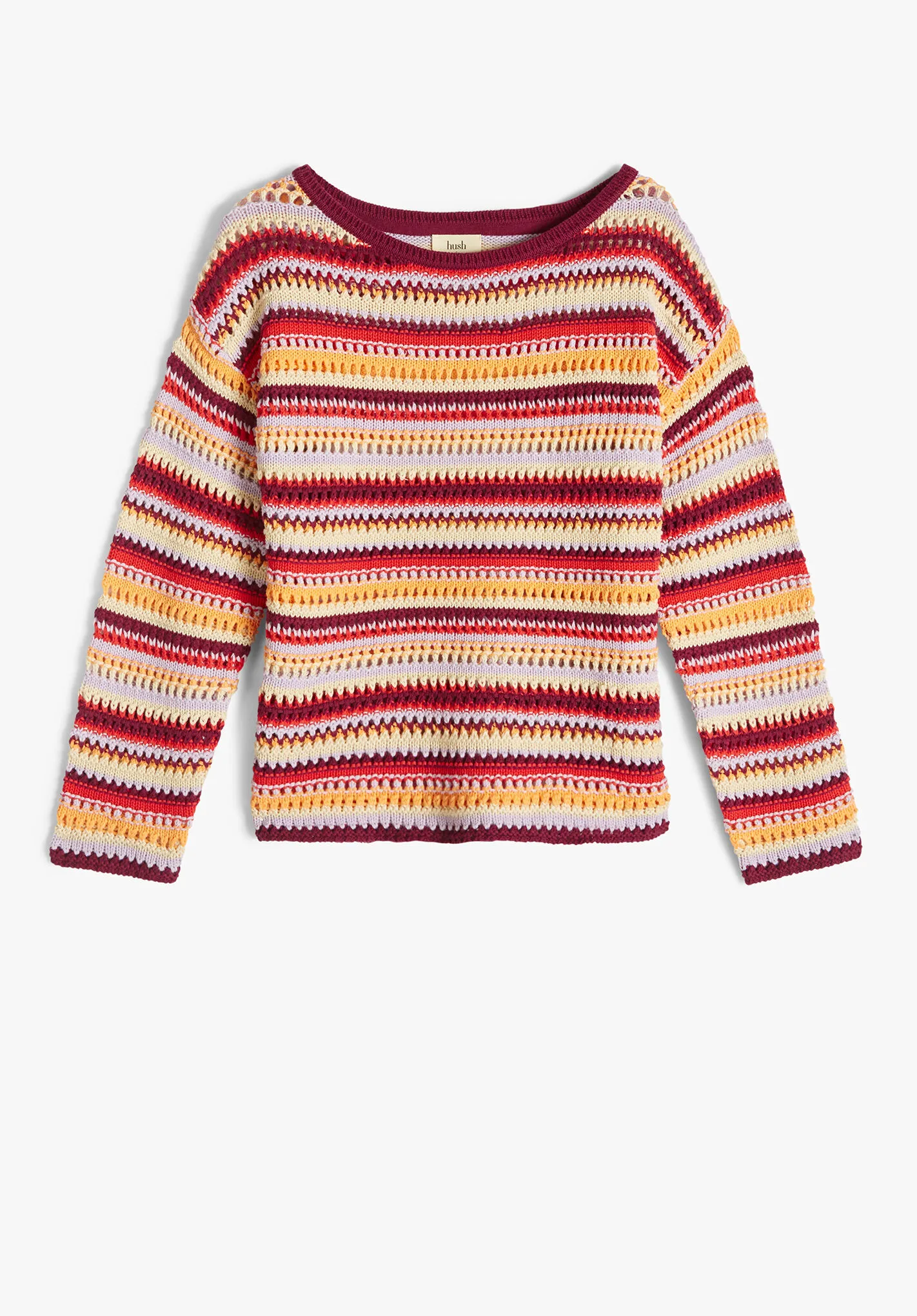 Myra Crochet Striped Jumper