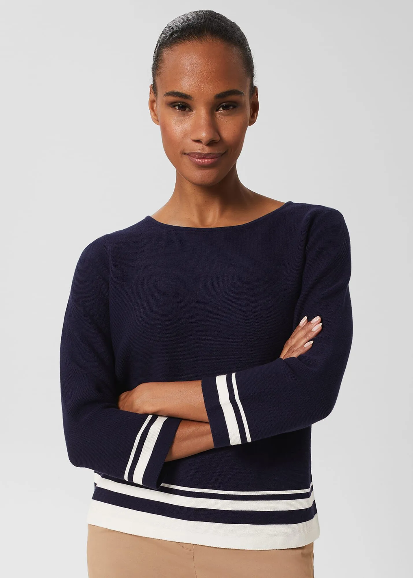 Nellie Cotton Stripe Jumper 