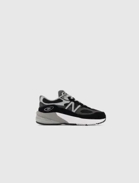 NEW BALANCE 990V6 BLACK/GREY PS   BLACK