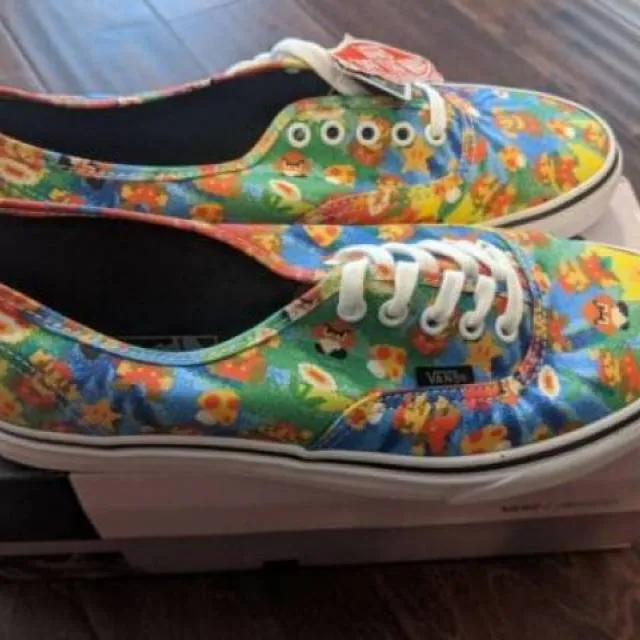 NEW Nintendo x Vans Authentic Super Mario Bros Tie Dye N...