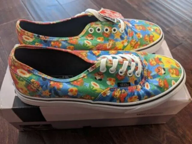 NEW Nintendo x Vans Authentic Super Mario Bros Tie Dye N...