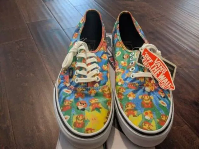 NEW Nintendo x Vans Authentic Super Mario Bros Tie Dye N...