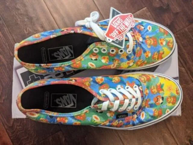 NEW Nintendo x Vans Authentic Super Mario Bros Tie Dye N...