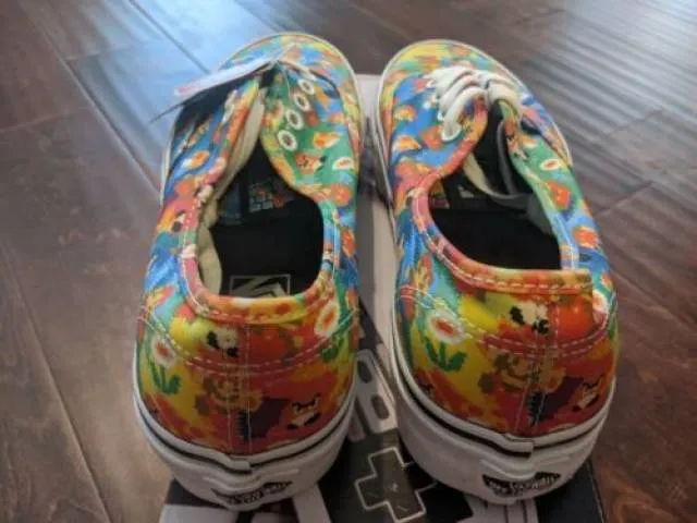 NEW Nintendo x Vans Authentic Super Mario Bros Tie Dye N...