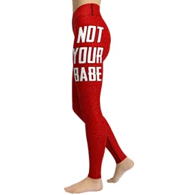 Not Your Babe Yoga Leggings