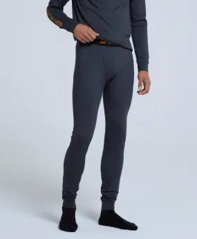 Off Piste Mens Base Layer Leggings - Charcoal