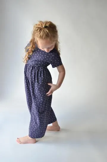 Ollie Jay Classic Romper - Navy Stars