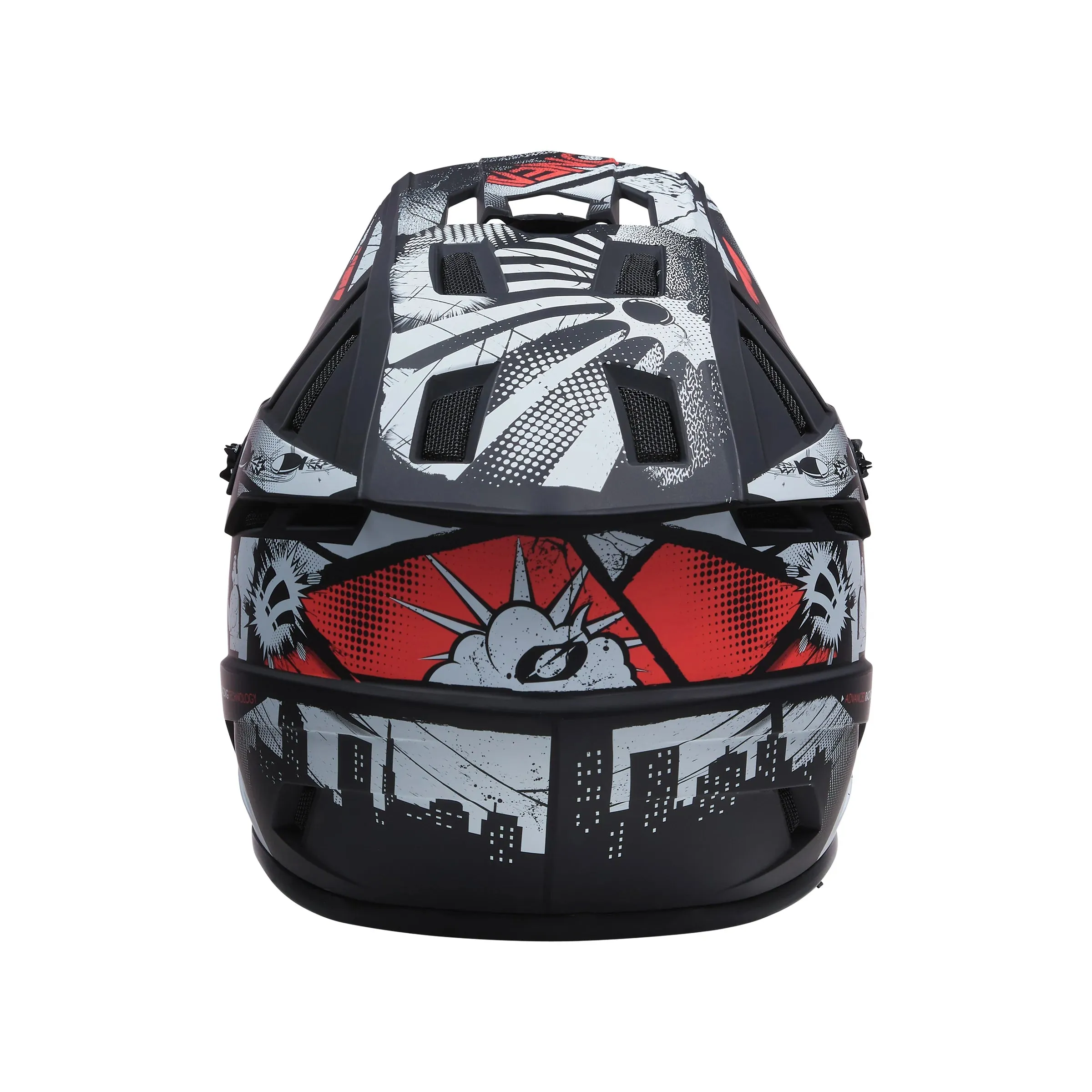 O'Neal Backflip Boom Full Face Helmet - Black-White