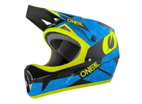 O'Neal Sonus Deft Full Face Helmet - Blue-Neon Yellow