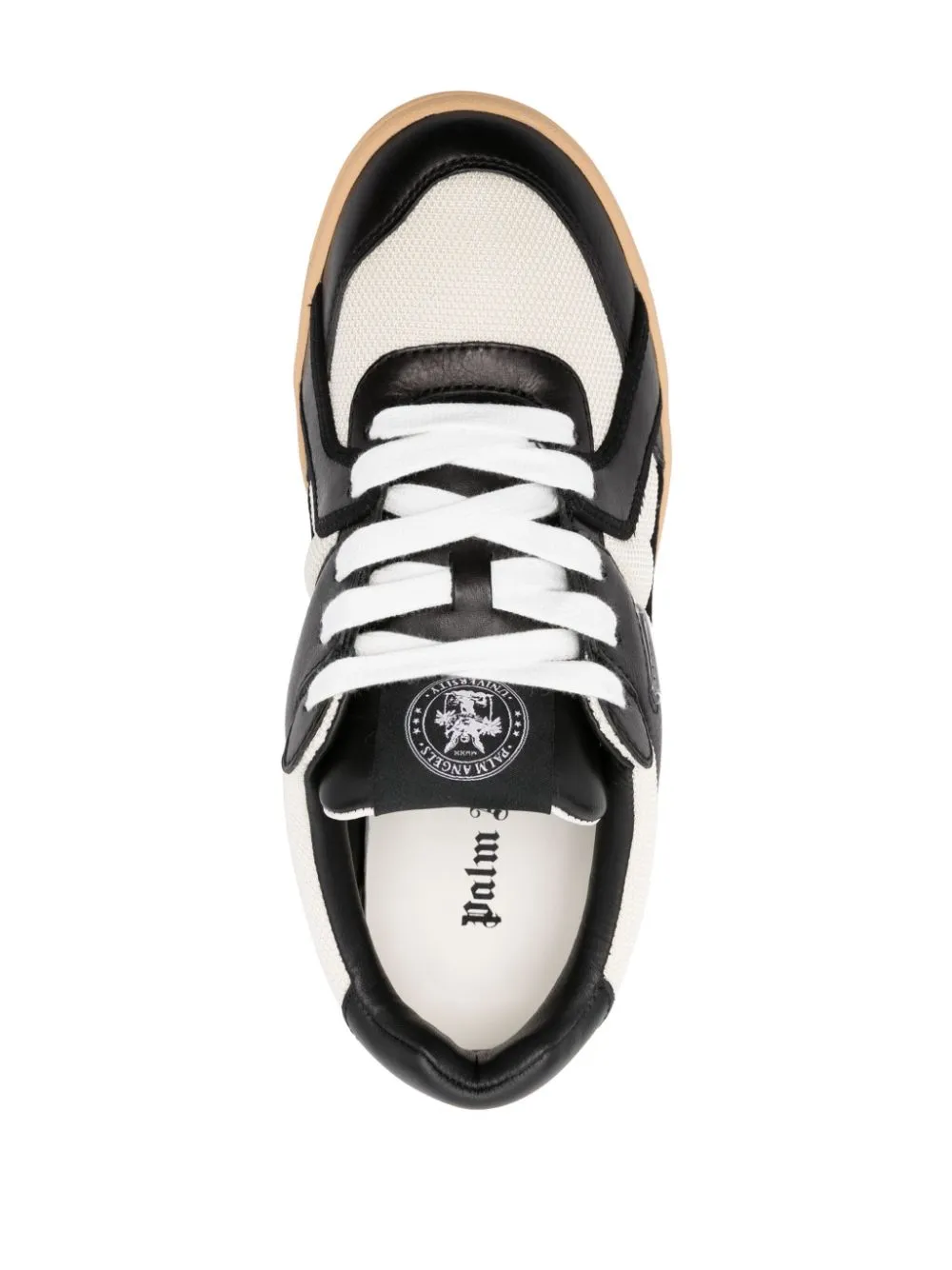 Palm Angels    Palm Angels Palm University Leather Sneakers