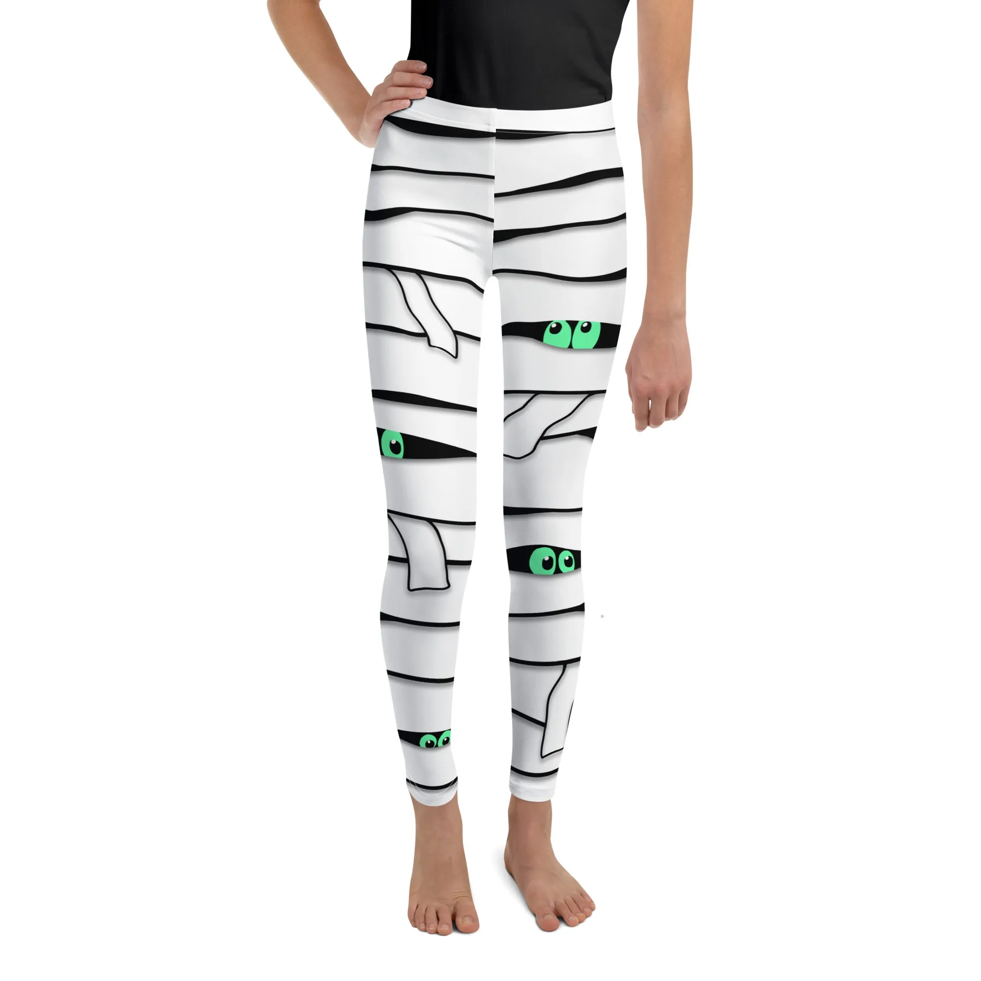 Peek-a-Boo Mummy Youth Leggings