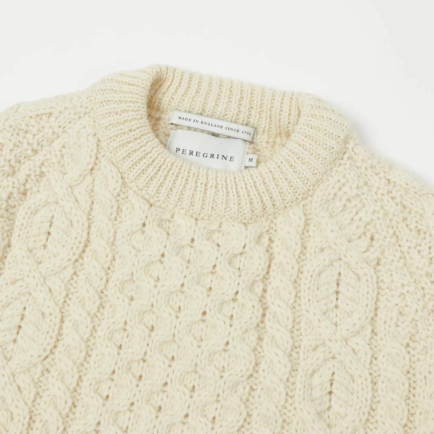 Peregrine Hudson Aran Jumper - Ecru