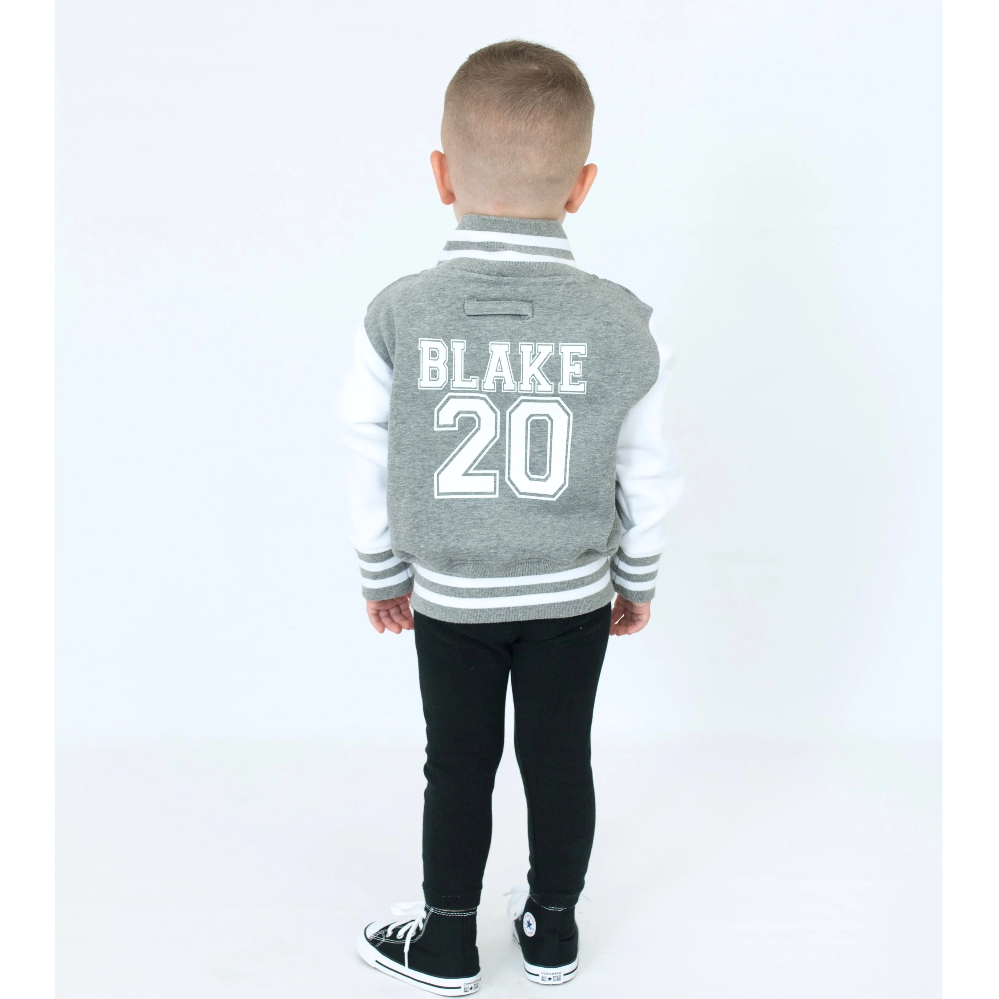 Personalised Name & Number Varsity Jacket