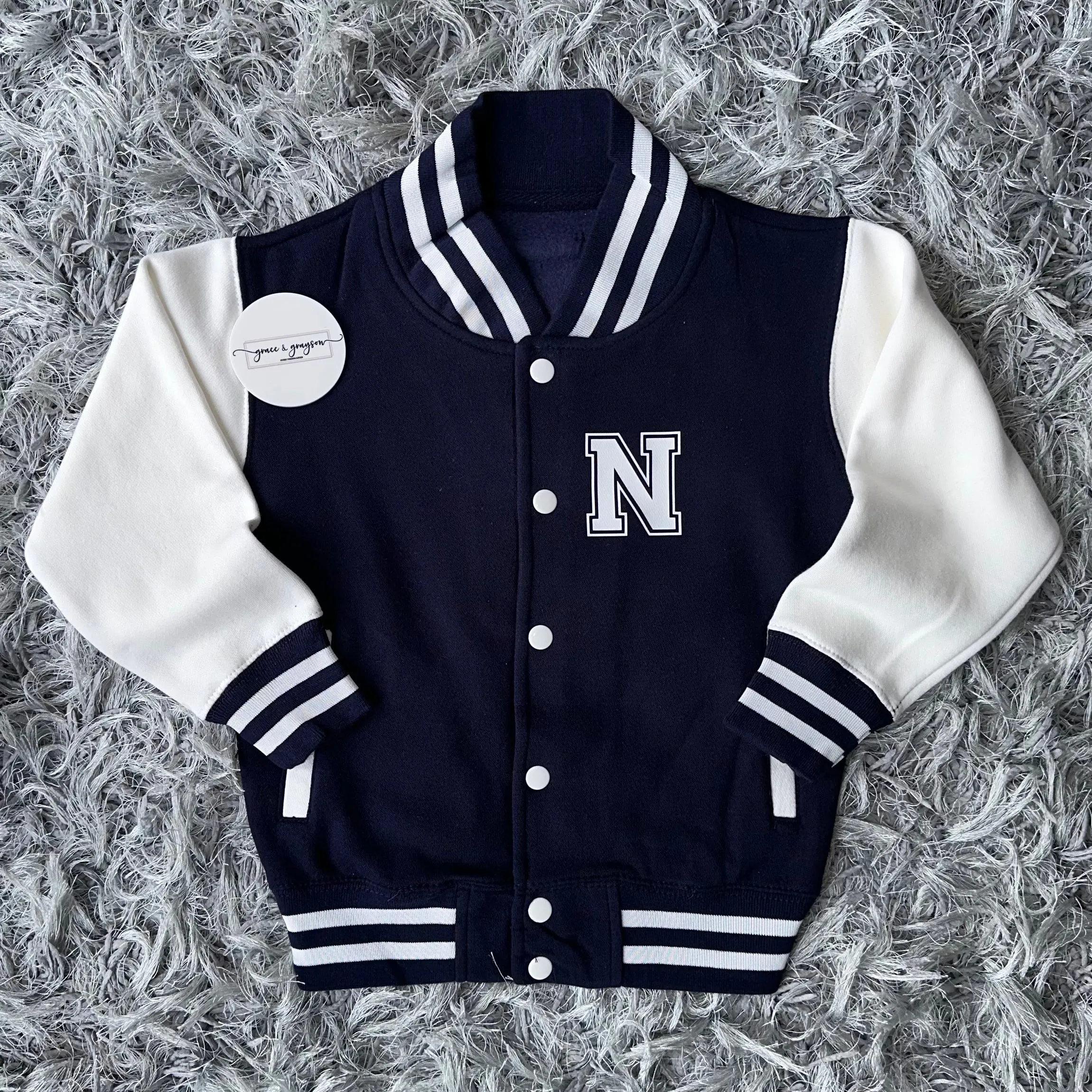 Personalised Name & Number Varsity Jacket