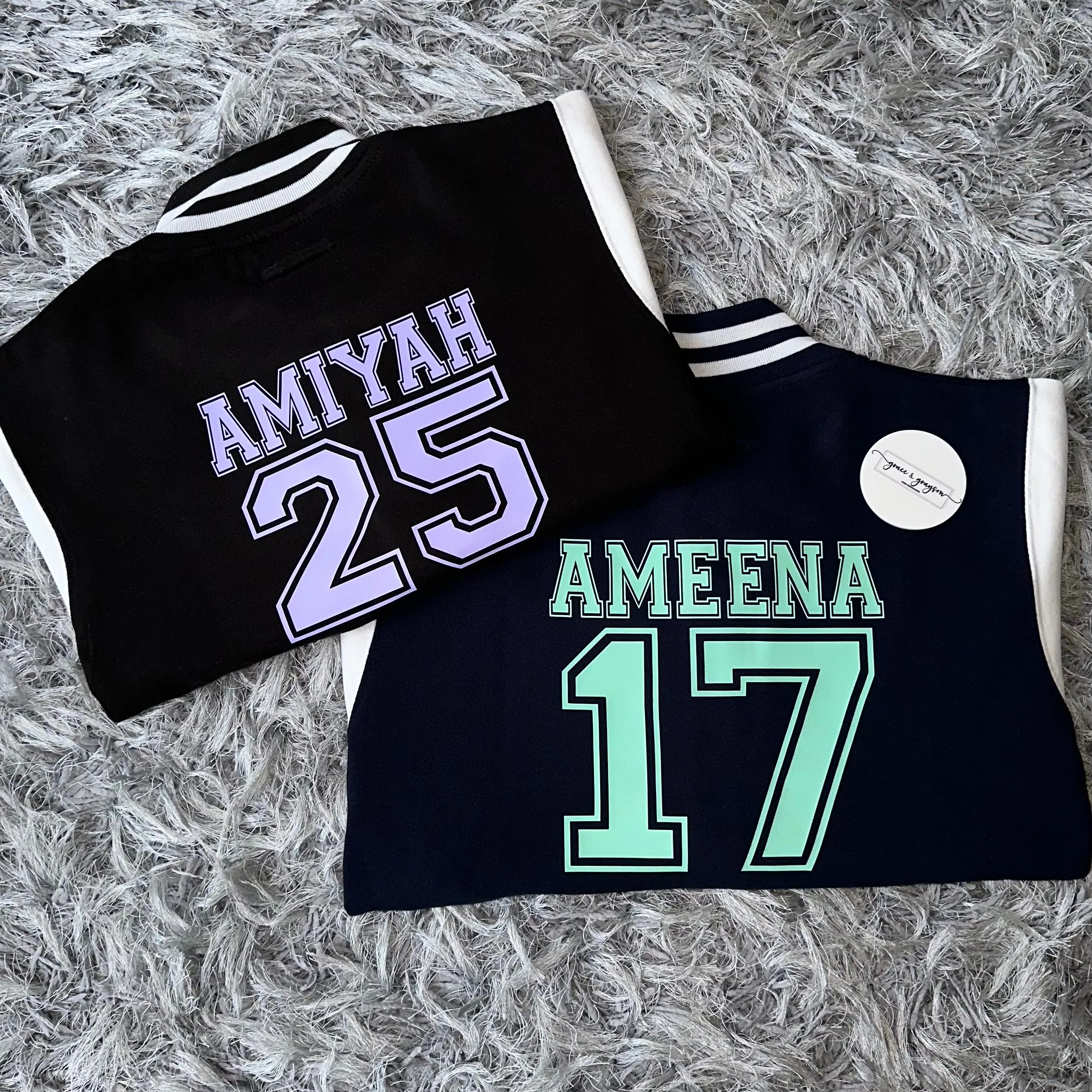 Personalised Name & Number Varsity Jacket