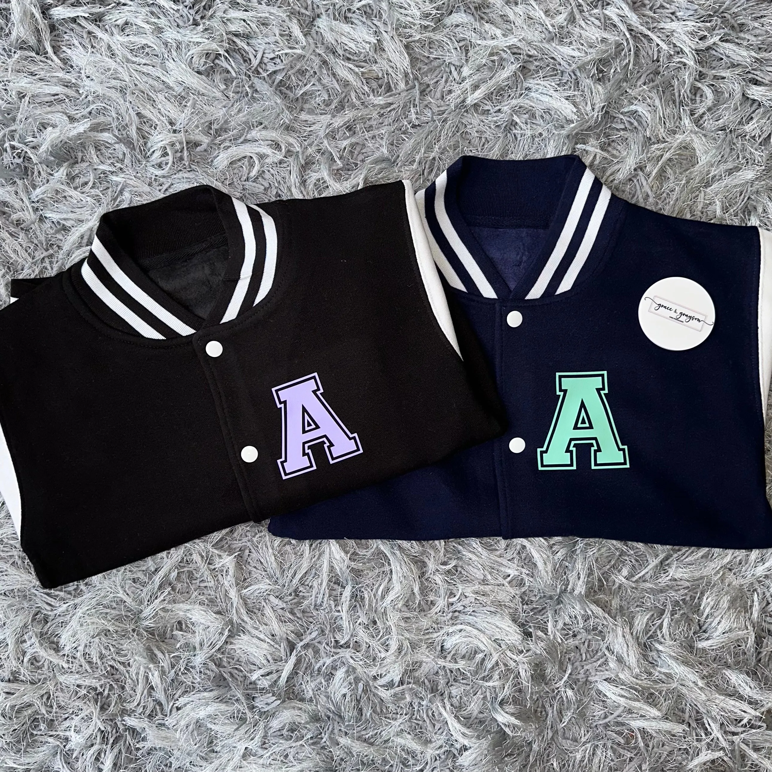 Personalised Name & Number Varsity Jacket